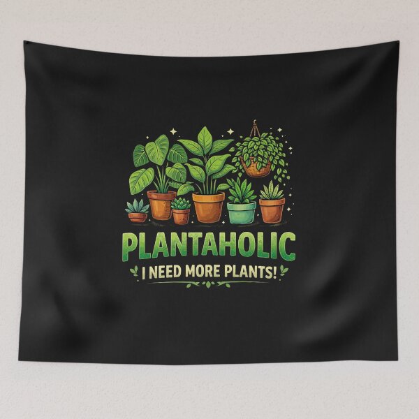Item preview, PlantaholicPlantaholic I Need More Plants Funny Plant Lover Gift Cute Houseplant DesignAesthetic Funny Plant Lover Gift Idea for Plant Moms & Indoor Jungle Fans designed and sold by HubCreates.