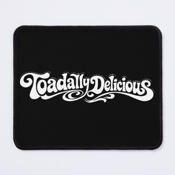 Item preview, Toadally Delicious Funny Retro Frog White Lettering Typography T‑Shirt designed and sold by RustedToad.