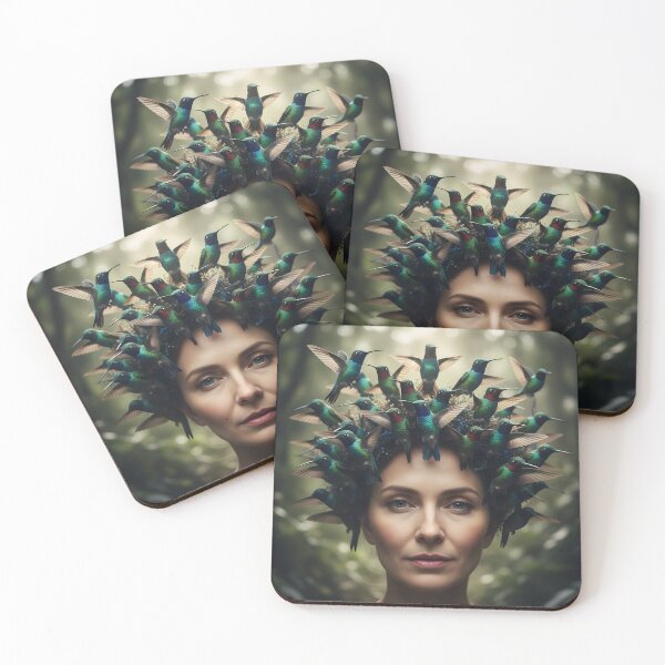 Item preview, Hummingbird Headpiece Portrait designed and sold by homydesign.