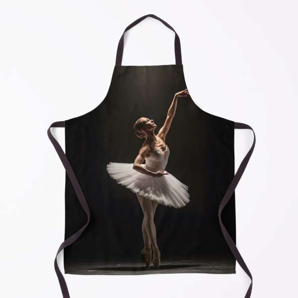 Item preview, Elegant ballerina in white tutu performing on stage designed and sold by homydesign.