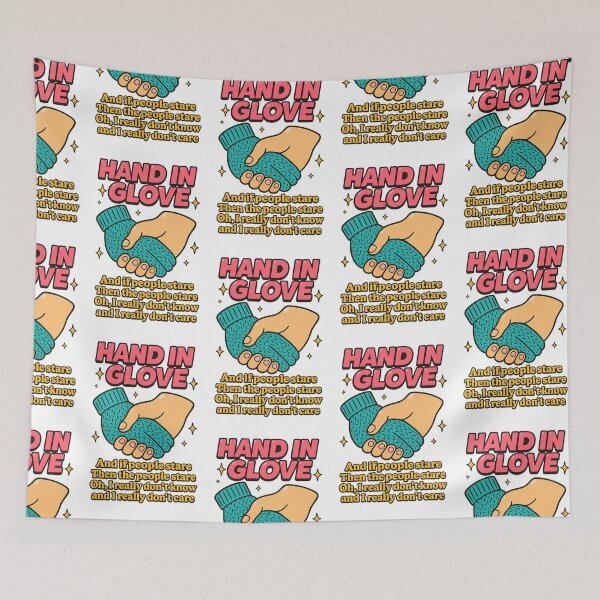Item preview, Copy of Hand in Glove Inspired Design – The Smiths Lyrics – Hand Holding Glove – “And If the People Stare, Then the People Stare” – Indie Music Sparkly Anime Style designed and sold by Donsean22.