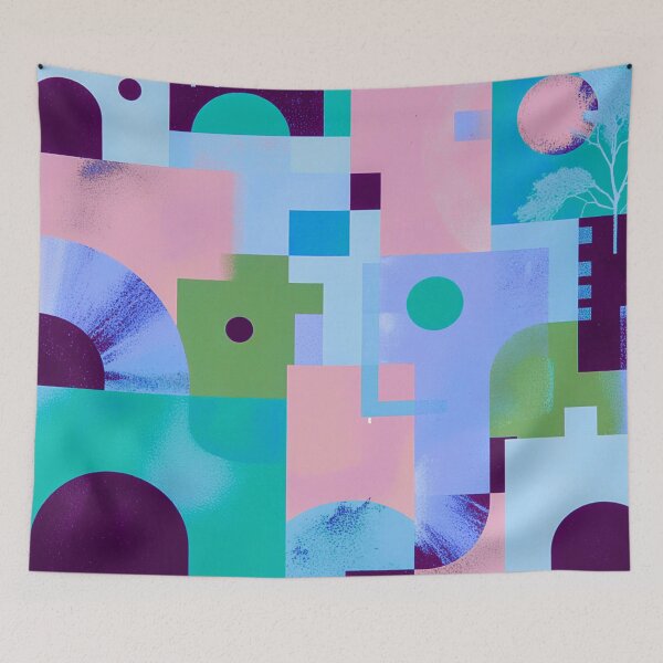 Item preview, Geometric Art Deco Pattern – Modern Abstract Wall Design designed and sold by joycrysstudio.