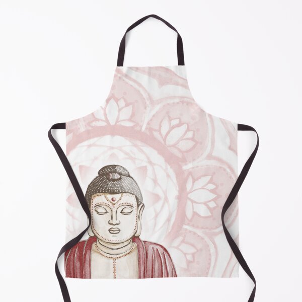 Item preview, Buddha Padma Watercolor - Fawn Earth Ruby - Rose Halo designed and sold by Irene Estelle.
