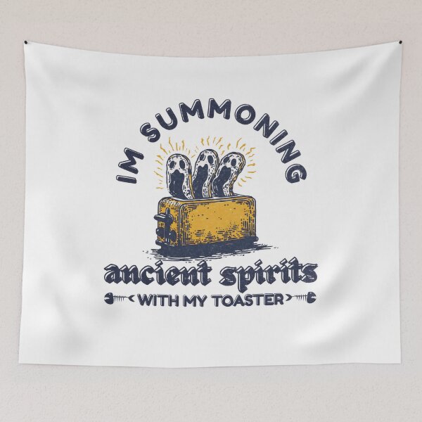 Item preview, Im Summoning Ancient Spirits With My Toaster Dark Humor Weirdcore designed and sold by Region.