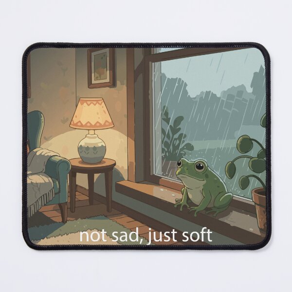 Item preview, Not Sad, Just Soft Frog designed and sold by tigrootiger.