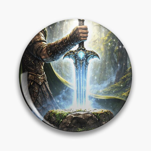 Item preview, Sacred Sword Awakening Fantasy Elf Warrior designed and sold by Mystic Wild Studio.