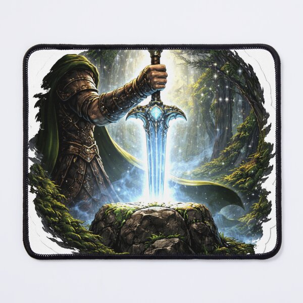 Item preview, Sacred Sword Awakening Fantasy Elf Warrior designed and sold by Mystic Wild Studio.