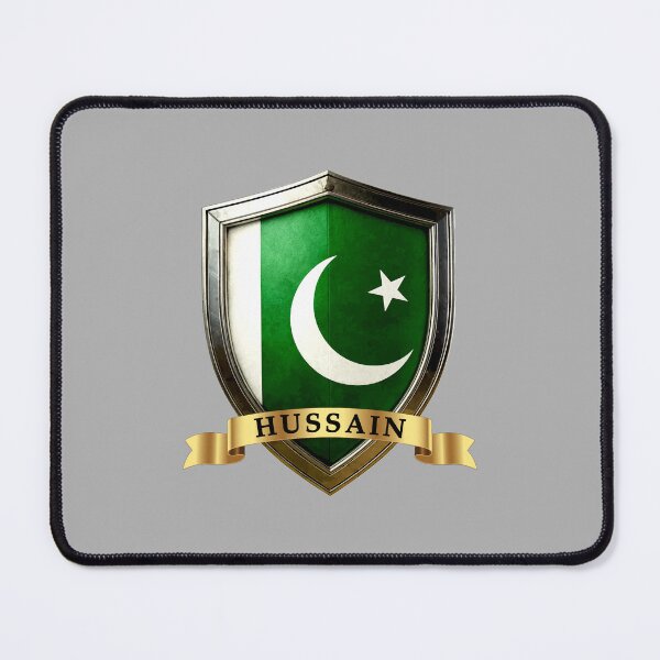 Item preview, Hussain Pakistan Heraldic Name Shield designed and sold by Highlandkings.