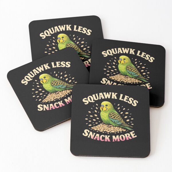 Item preview, Squawk Less Snack More Funny Budgie Parakeet Lover designed and sold by BHMARTS.