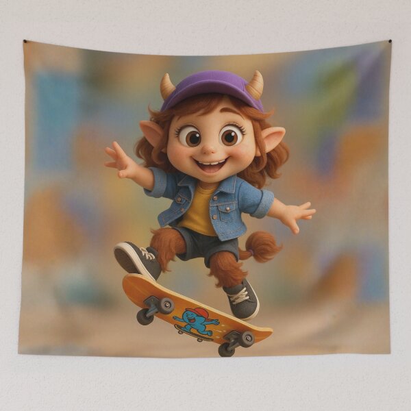 Item preview, Skater Satyr Girl designed and sold by Sillytoe.