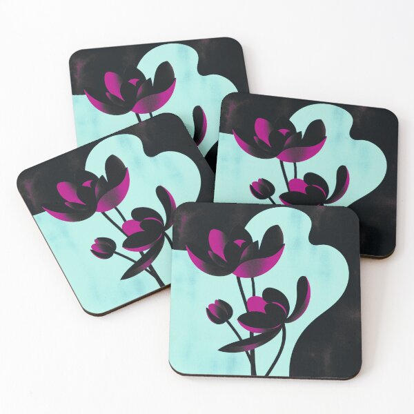 Item preview, Elegant Pink Floral – Art Deco Inspired Botanical Design designed and sold by joycrysstudio.