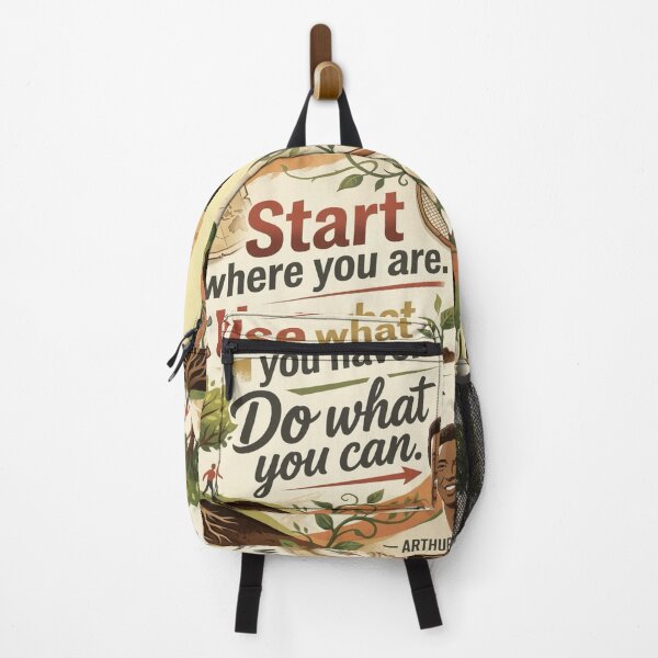 Item preview, Start Where You Are Arthur Ashe Quote Illustration designed and sold by KabronX.