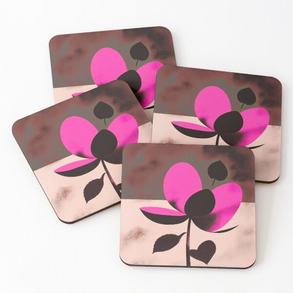 Item preview, Cute Pink Floral – Art Deco Inspired Minimal Love Design designed and sold by joycrysstudio.