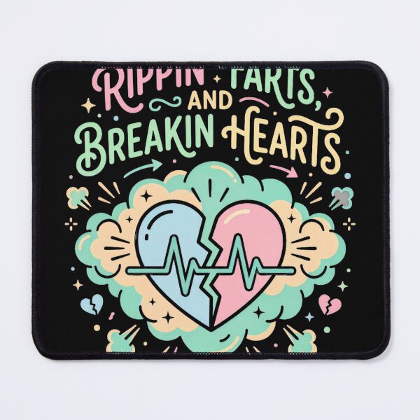 Item preview, Rippin Farts, and Breakin Hearts. designed and sold by Birdie and Flynn.