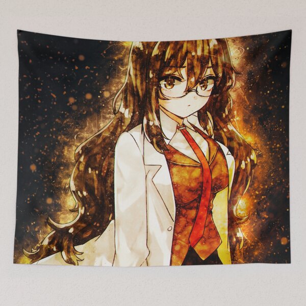 Item preview, Rio Futaba Bunny Girl Senpai Lab Coat Glasses Neon Aura designed and sold by mildaclairmo.