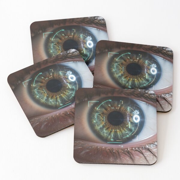 Item preview, Biometric Eye Scan with Digital Interface Overlay designed and sold by homydesign.