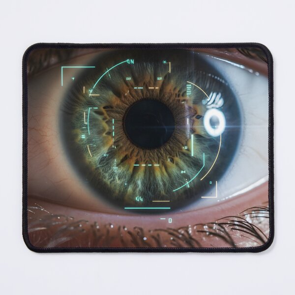 Item preview, Biometric Eye Scan with Digital Interface Overlay designed and sold by homydesign.
