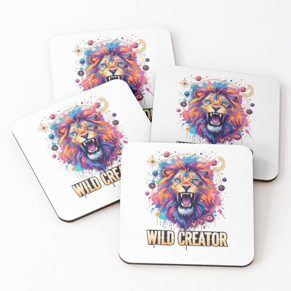 Item preview, Cosmic Lion Wild Creator | Vibrant Art Design | Street Art Style designed and sold by Unsololugar.