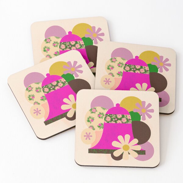 Item preview, Floral Bell Garden – Art Deco Inspired Vibrant Design designed and sold by joycrysstudio.