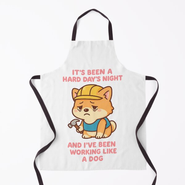 Item preview, Funny Worker Dog – “It’s Been a Hard Day’s Night” – The Beatles Inspired – Working Like a Dog Cartoon – Tired Dog Humor designed and sold by Donsean22.
