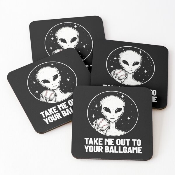 Item preview, Take Me Out to Your Ballgame -- alien baseball humor designed and sold by The Sporty Nerd.