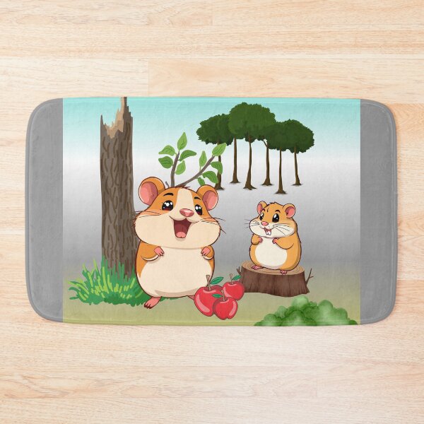 Item preview, Funny Hamsters with Apples designed and sold by ToscaniArt.