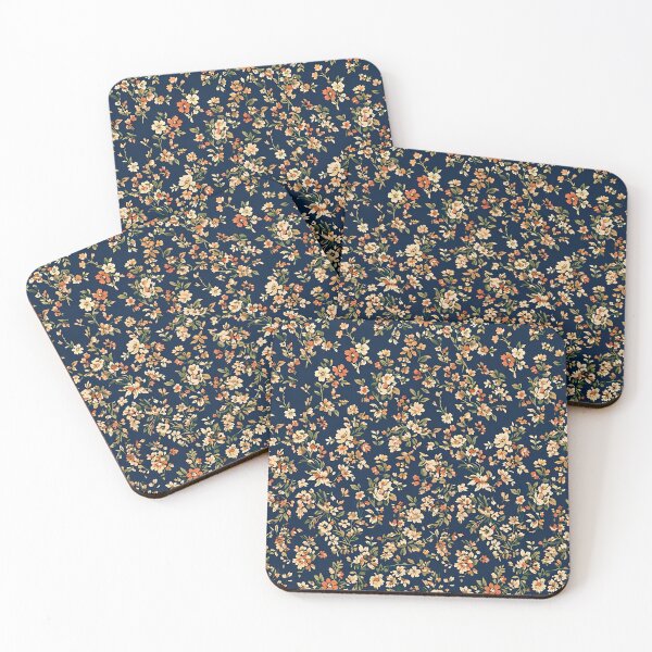 Item preview, Navy Blue Harmony Day Floral Pattern designed and sold by zenjiinspired.