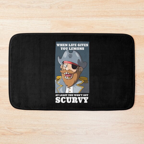 Item preview, Funny pirate lemon joke – “When life gives you lemons, at Least you won’t get scurvy” Cartoon Pirate Design designed and sold by messy-nessie.