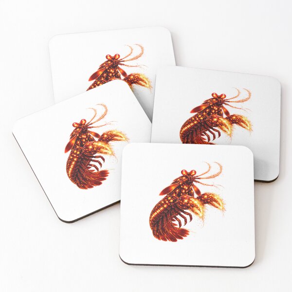 Item preview, Cyber Mantis Shrimp – Red Core Neon Strike (Glowing Eyes Edition) designed and sold by RaccoonFish.