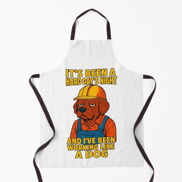 Item preview, Builder Dog – “It’s Been a Hard Day’s Night” – The Beatles Inspired – Working Like a Dog Cartoon – Retro Style Art designed and sold by Donsean22.