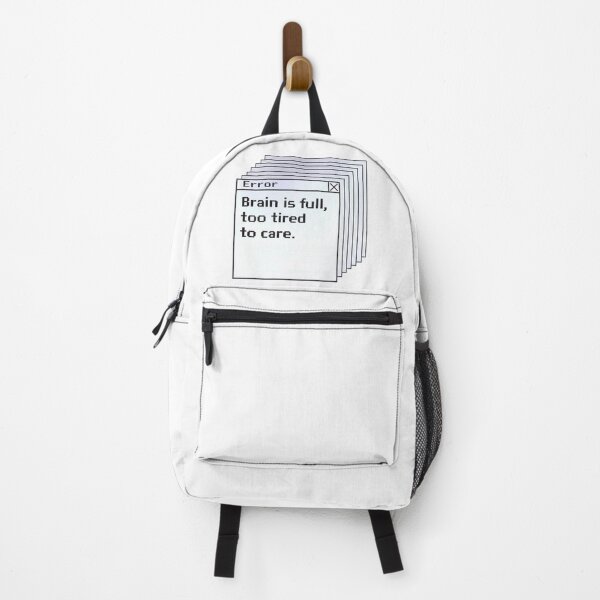 Item preview, Brain is Full Too Tired to Care – Funny Error Aesthetic Design designed and sold by Aura.Creative.