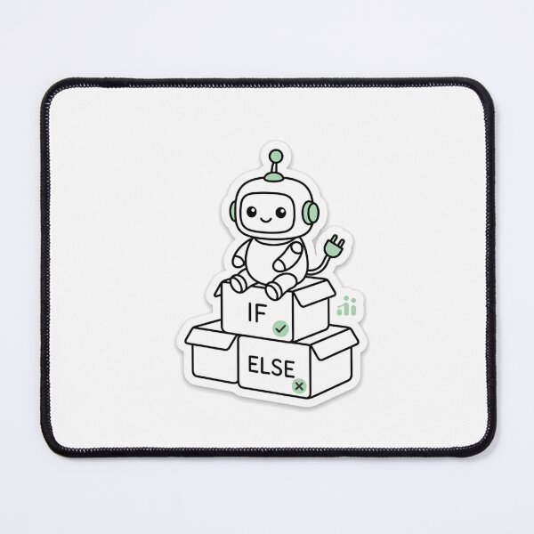 Item preview, Artificial Intelligence Bot - Funny If Else Programming Sticker designed and sold by Elefa30.