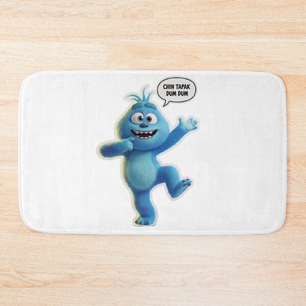 Item preview, Chin Tapak Dum Dum – Funny Cute Blue Monster designed and sold by Mojbin.