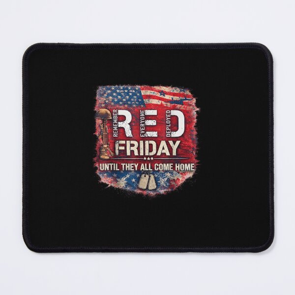Item preview, RED Friday Remember Everyone Deployed Patriotic Military USA Flag designed and sold by clarabersetart.