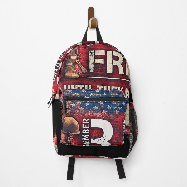 Item preview, RED Friday Remember Everyone Deployed Patriotic Military USA Flag designed and sold by clarabersetart.