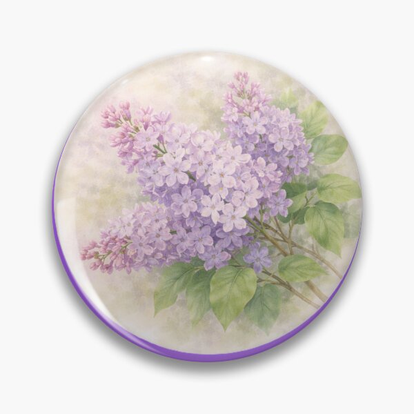 Item preview, Lilac Whisper – Fragrant Spring Blossom Circle Design designed and sold by TheJoyfulPen.