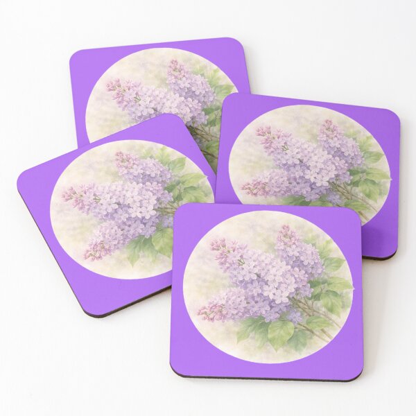 Item preview, Lilac Whisper – Fragrant Spring Blossom Circle Design designed and sold by TheJoyfulPen.