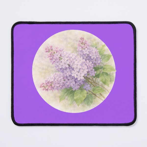 Item preview, Lilac Whisper – Fragrant Spring Blossom Circle Design designed and sold by TheJoyfulPen.