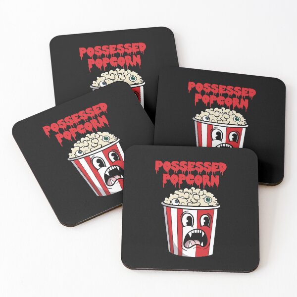 Item preview, Possessed Popcorn – Creepy Horror Movie Snack Cartoon designed and sold by homework store.