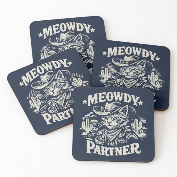 Item preview, Meowdy Partner [on dark] designed and sold by Oh, the HORROR!.