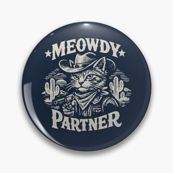 Item preview, Meowdy Partner [on dark] designed and sold by Oh, the HORROR!.