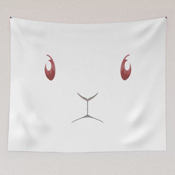 Item preview, Ruby Eyed Bunny face designed and sold by tayaan.