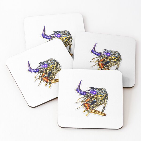 Item preview, Cyber Spiny Lobster – Purple Core designed and sold by RaccoonFish.