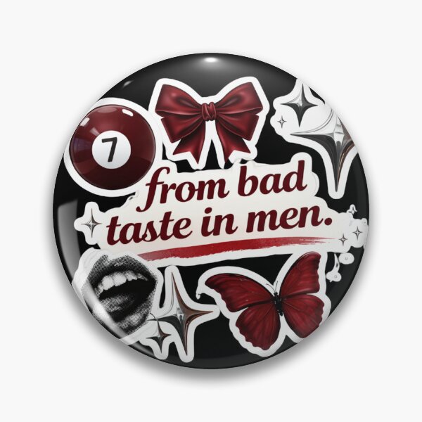 Item preview, From Bad Taste in Men – Red Baddie Aesthetic Y2K Sticker Design designed and sold by Aura.Creative.