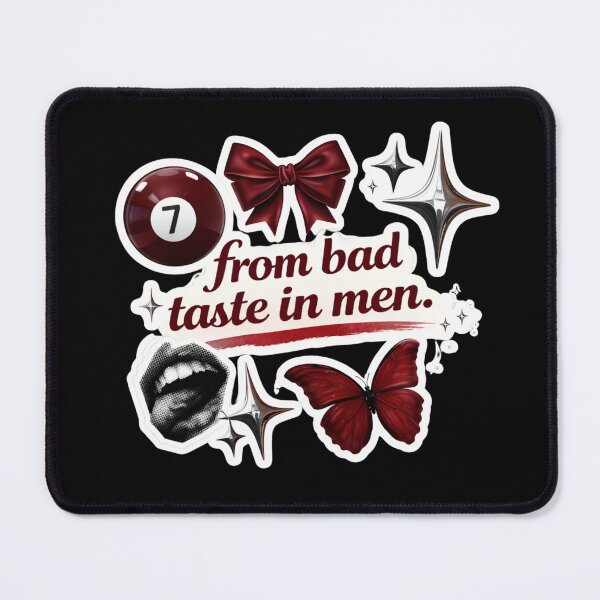 Item preview, From Bad Taste in Men – Red Baddie Aesthetic Y2K Sticker Design designed and sold by Aura.Creative.