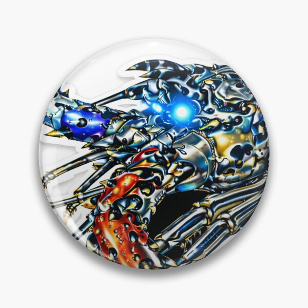 Item preview, Cyber Spiny Lobster – Neon Blue Core designed and sold by RaccoonFish.