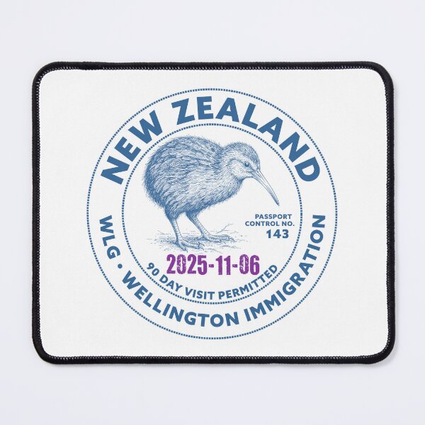 Item preview, Passport Stamp - Wellington, New Zealand designed and sold by travelwitheric.
