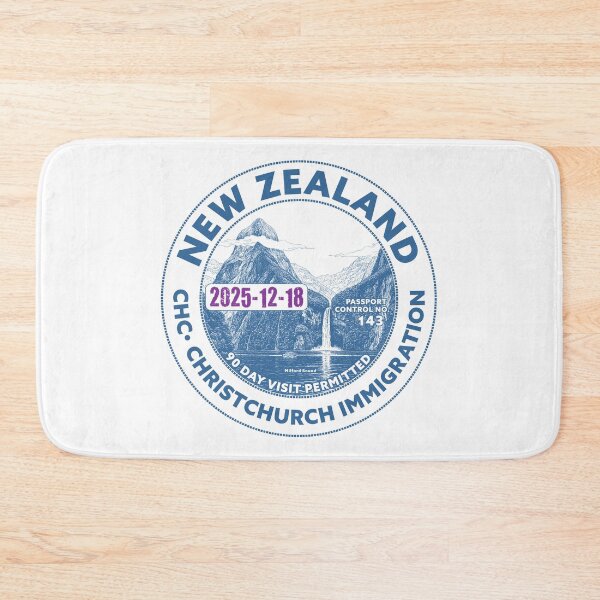 Item preview, Passport Stamp - Christchurch, New Zealand designed and sold by travelwitheric.