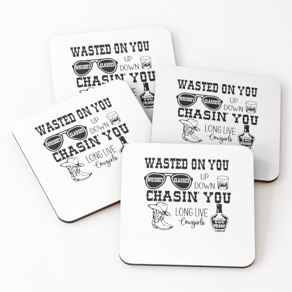 Item preview, Wasted On You Chasin' You Long Live Cowgirls Whiskey Glasses designed and sold by barrycantre11.
