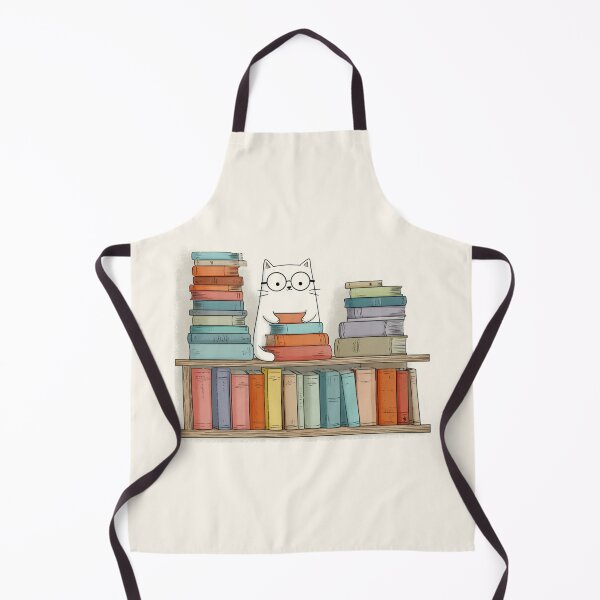 Item preview, Librarian Cat designed and sold by bubblyrainbow.